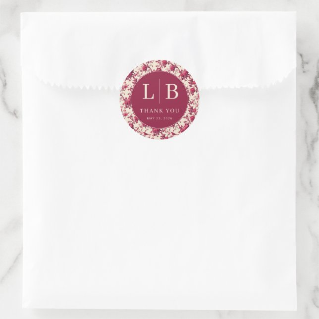 Adesivo Romântico Floral Vintage Marrom (Bolsa)
