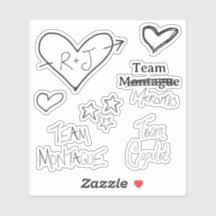 Romeu + ficha adesiva Julieta