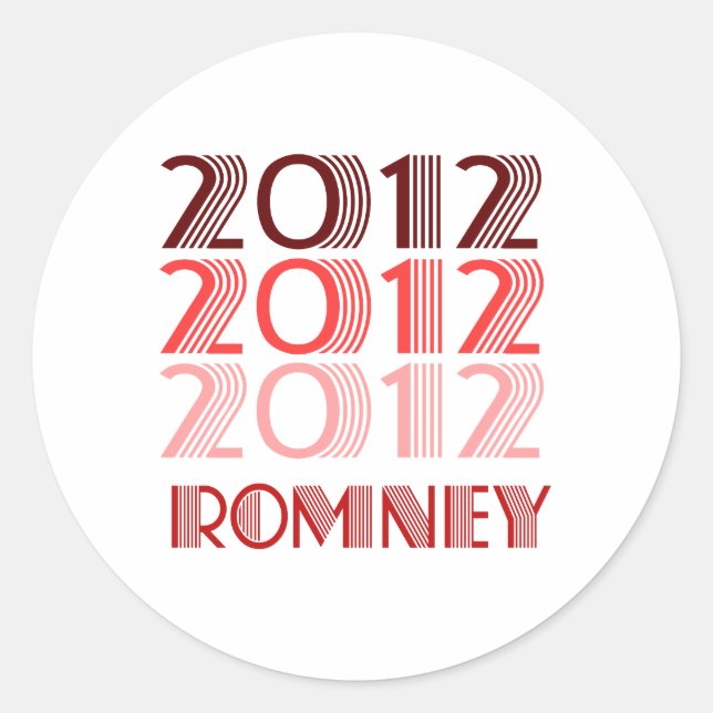 ADESIVO ROMNEY 2012 VINTAGE (Frente)