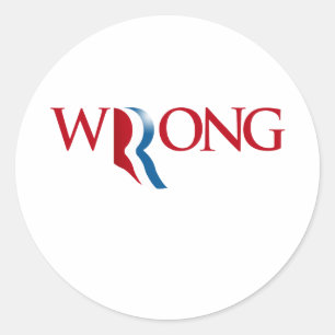 Adesivo Romney é errado