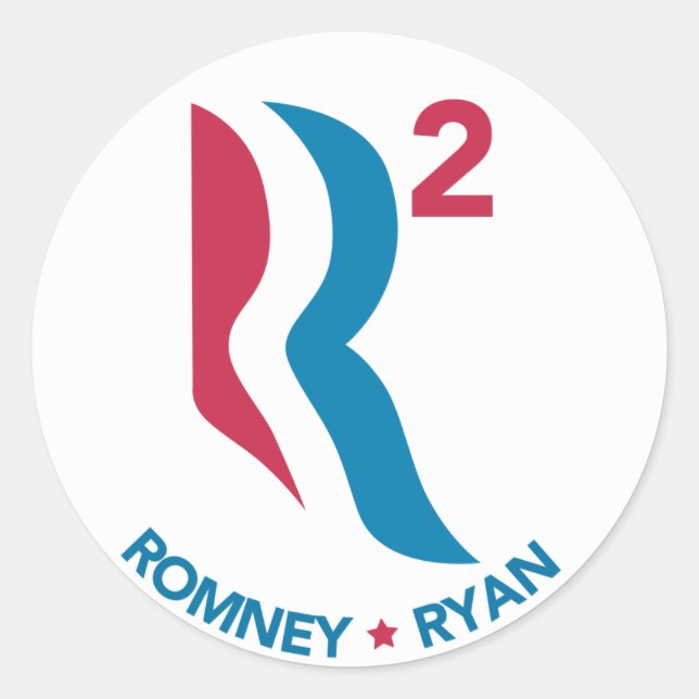 Adesivo Romney Ryan R Squared (Frente)
