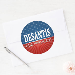 Adesivo Ron DeSantis 2024 - estrelas e stripes design