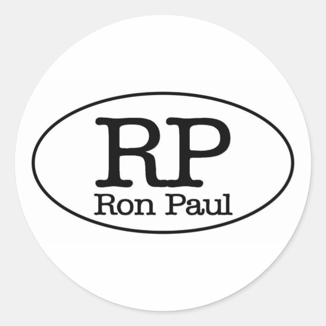 Adesivo ron paul (Frente)