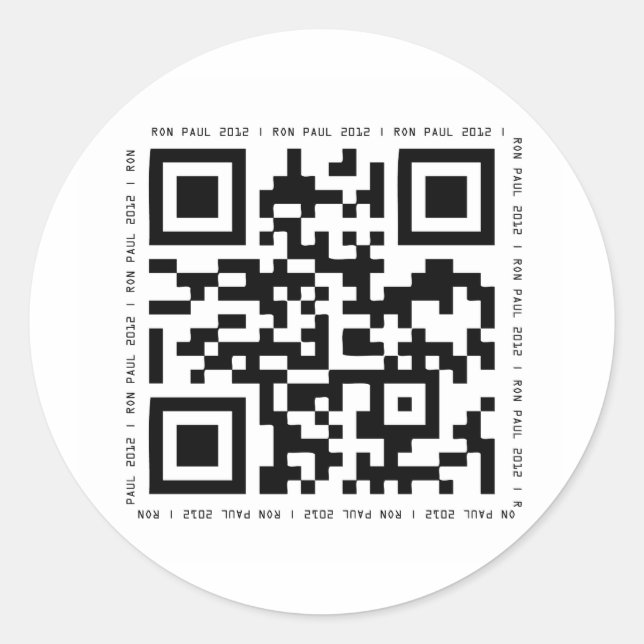 Adesivo Ron Paul 2012 (Frente)