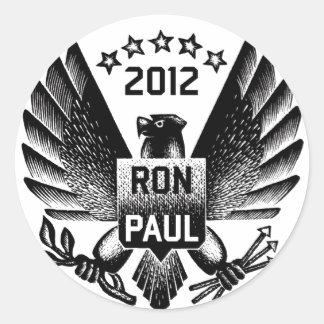 Adesivo Ron Paul 2012 Black Eagle