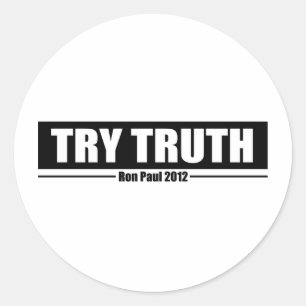 Adesivo Ron Paul 2012: Verdade da tentativa