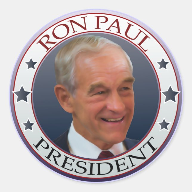 Adesivo Ron Paul Lapel Stickers (Frente)
