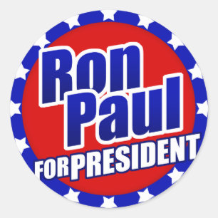 Adesivo Ron Paul para o presidente