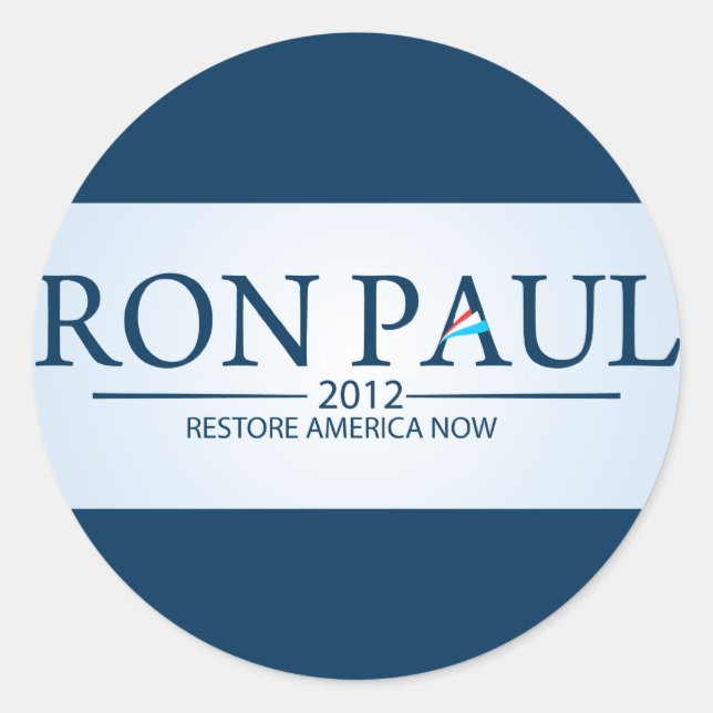 Adesivo Ron Paul para Presidente (Frente)