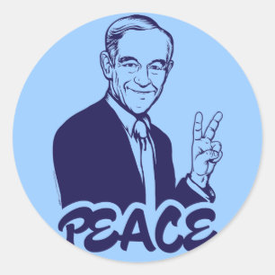Adesivo Ron Paul Peace Stickers