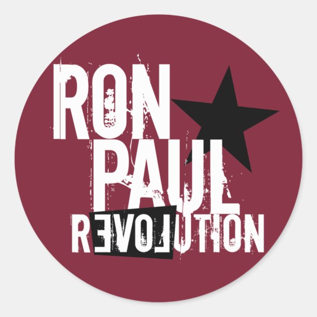 Adesivo Ron Paul Revolution (Frente)