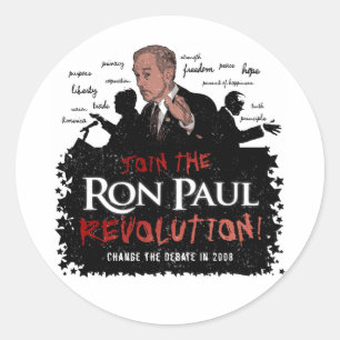 Adesivo Ron Paul Revolution Large Sticker