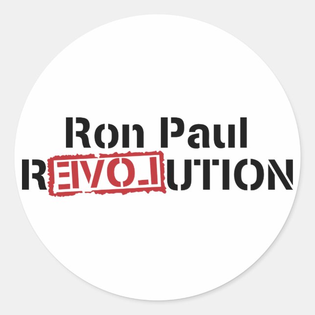 Adesivo Ron Paul Revolution Sticker (Frente)