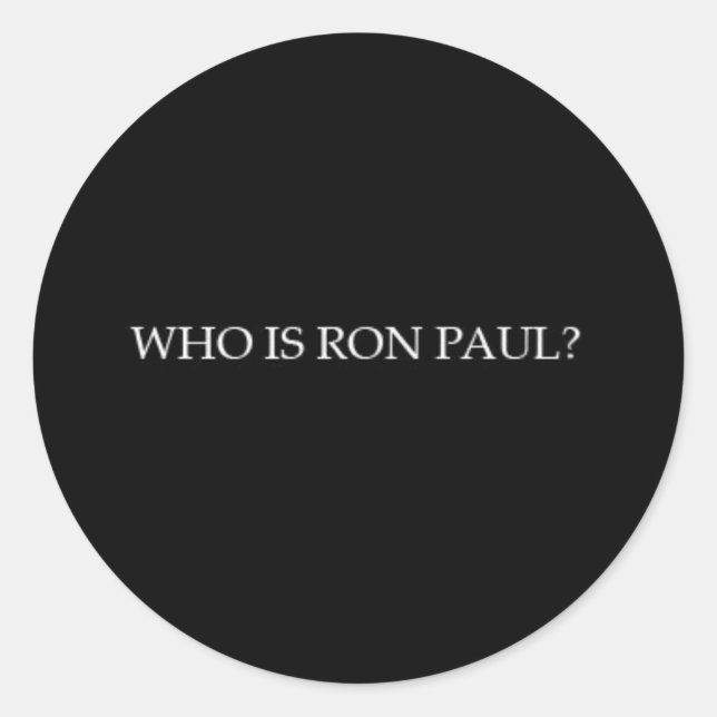 Adesivo Ron Paul sticker (Frente)