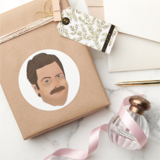 Adesivo Ron Swanson Sticker Parks e Rec