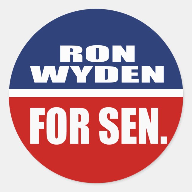 ADESIVO RON WYDEN PARA SENADO (Frente)