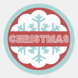 Adesivo Ronda Feliz Azul Moderna Pequeno Natal