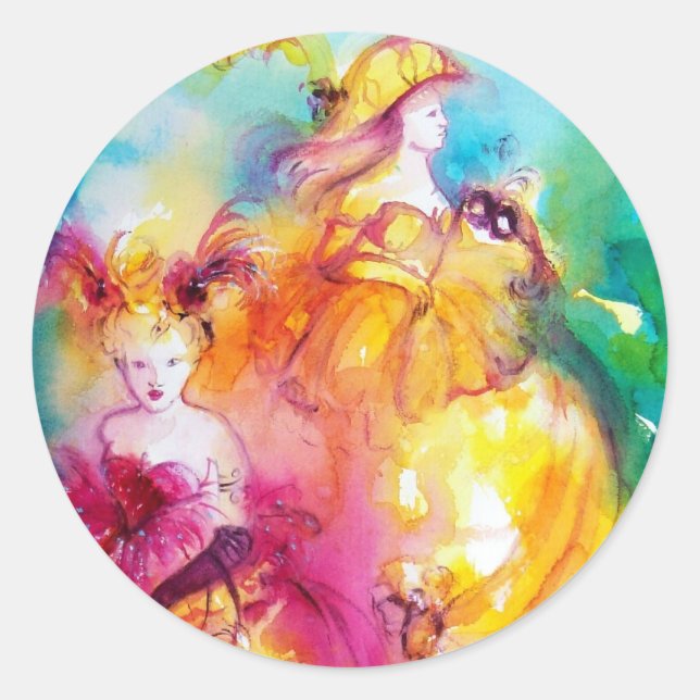 Adesivo RONDO IN LAGOON/Bola de Mascarada Veneza (Frente)