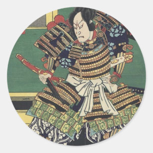Adesivo ronin knight japanese ukiyo-e samurai warrior