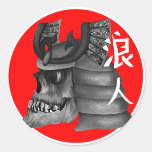 Adesivo Ronin Samurai Japan Flag