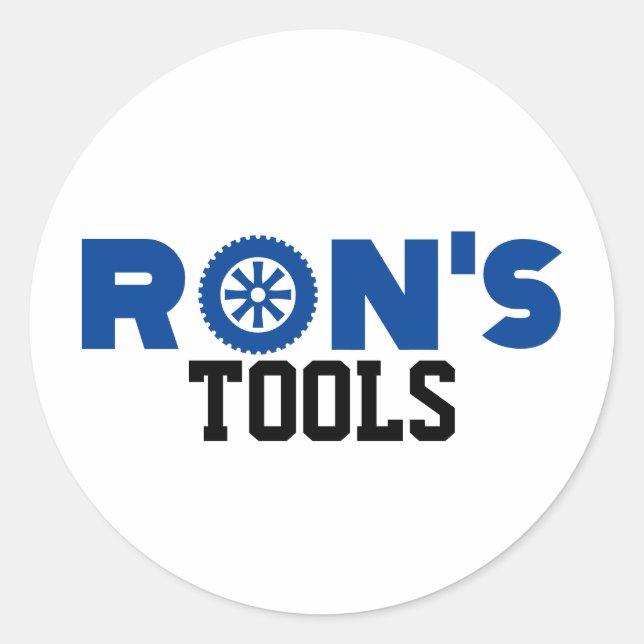 Adesivo Ron's Tools Classic Round Sticker (Frente)