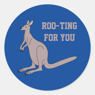 Adesivo Roo Para Você Bonita Aussie Funny Kangaroo Pun