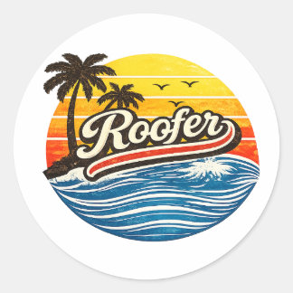 Adesivo Roofer Retro Sunset Design