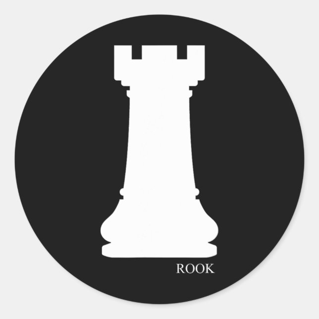 Adesivo Rook Chess Piece Group Costume Chess Club Chess Bo (Frente)