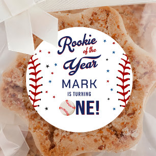 Adesivo Rookie do Ano Baseball Primeiro Aniversário