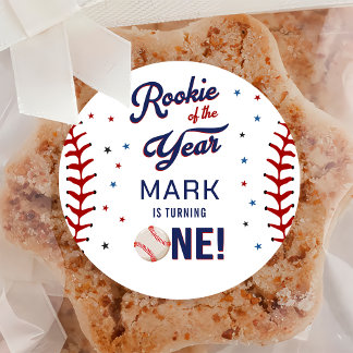 Adesivo Rookie do Ano Baseball Primeiro Aniversário