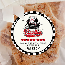 Adesivo Rookie Do Ano Da Festa de aniversário Personalizad