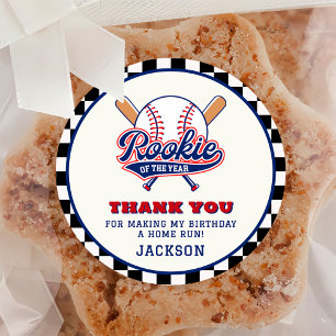 Adesivo Rookie Do Ano Da Festa de aniversário Personalizad