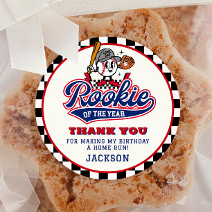 Adesivo Rookie Do Ano Da Festa de aniversário Personalizad