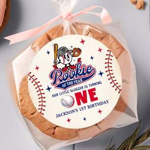 Adesivo Rookie do Ano do primeiro aniversario de Baseball 