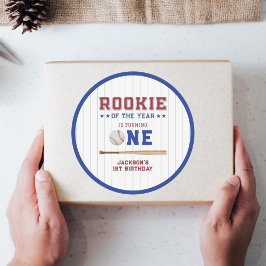 Adesivo Rookie do Ano primeiro aniversario Baseball