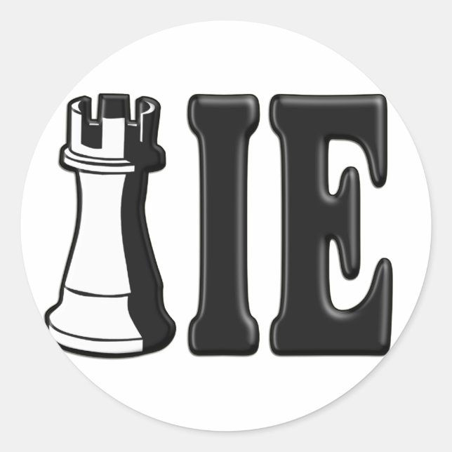 Adesivo ROOKIE (Rook Chess Piece + ie) (Frente)