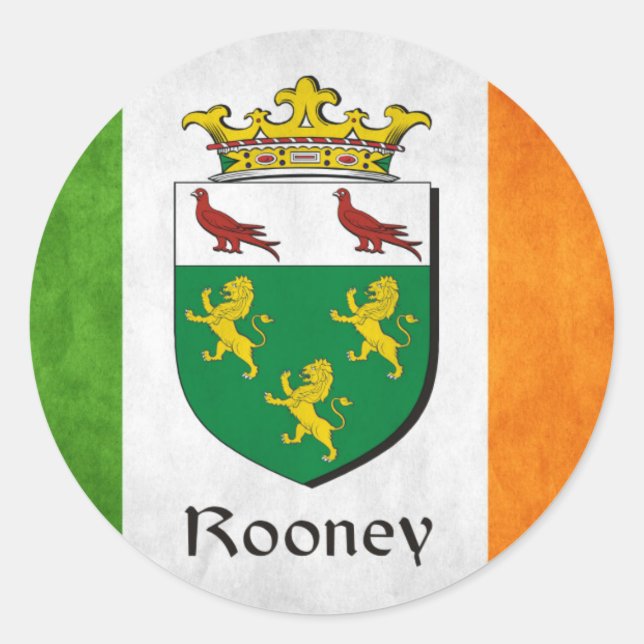 Adesivo Rooney Irish Flag (Frente)