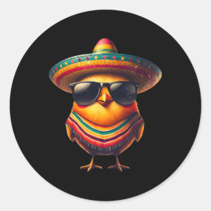 Adesivo Rooster Mexicano Cinco De Mayo Chicken Engraçado