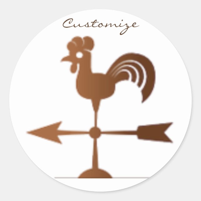 Adesivo Rooster Weathervane Thunder_Cove (Frente)