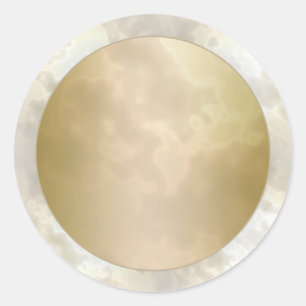 Adesivo Rosa 2 Marble Round Dourado