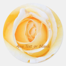 Adesivo Rosa Amarela Brilhante Deusa