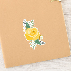 Adesivo Rosa Amarela do Texas - Corte Personalizado de Ros