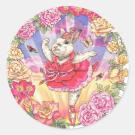 Adesivo Rosa Ballerina Bunny Stickers
