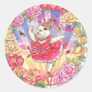 Adesivo Rosa Ballerina Bunny Stickers