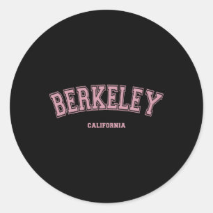 Adesivo Rosa Berkeley Califórnia Ca Estilo Varsity Em Berk