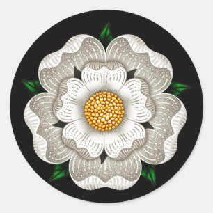 Adesivo Rosa Branca de York