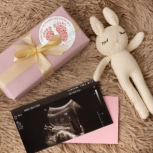 Adesivo Rosa Chá de fraldas de Pés Brilhante Dourado Favor