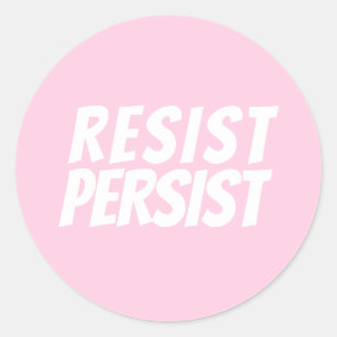 Adesivo rosa claro branca "Resistente"