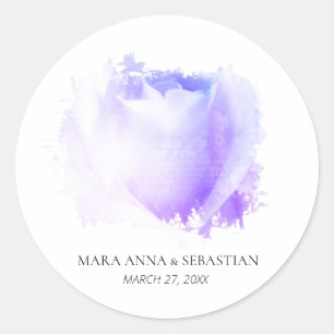 Adesivo Rosa Clássico de Casais Florais Simples