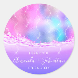 Adesivo Rosa conhecido cor-de-rosa das ondas de oceano da